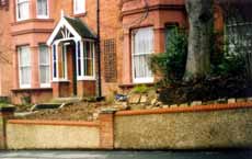 retaining garden wall
